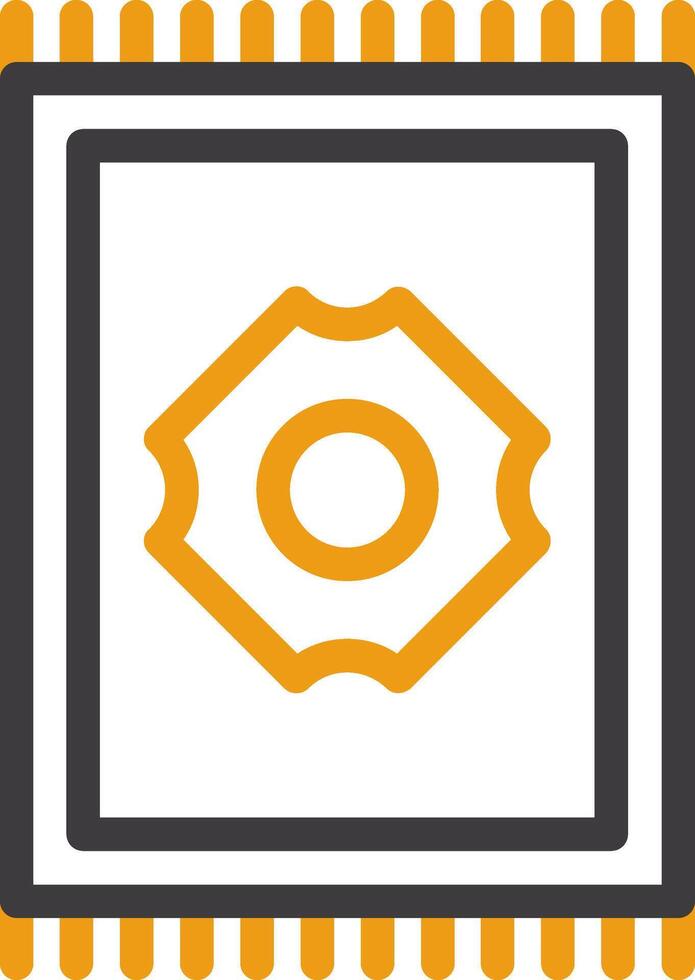Carpet Line Circle Icon vector