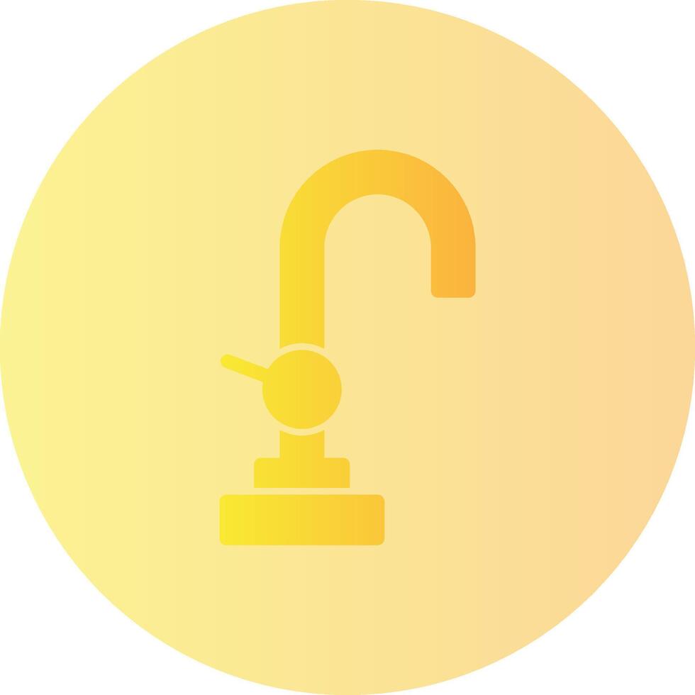 Faucet Gradient Circle Icon vector