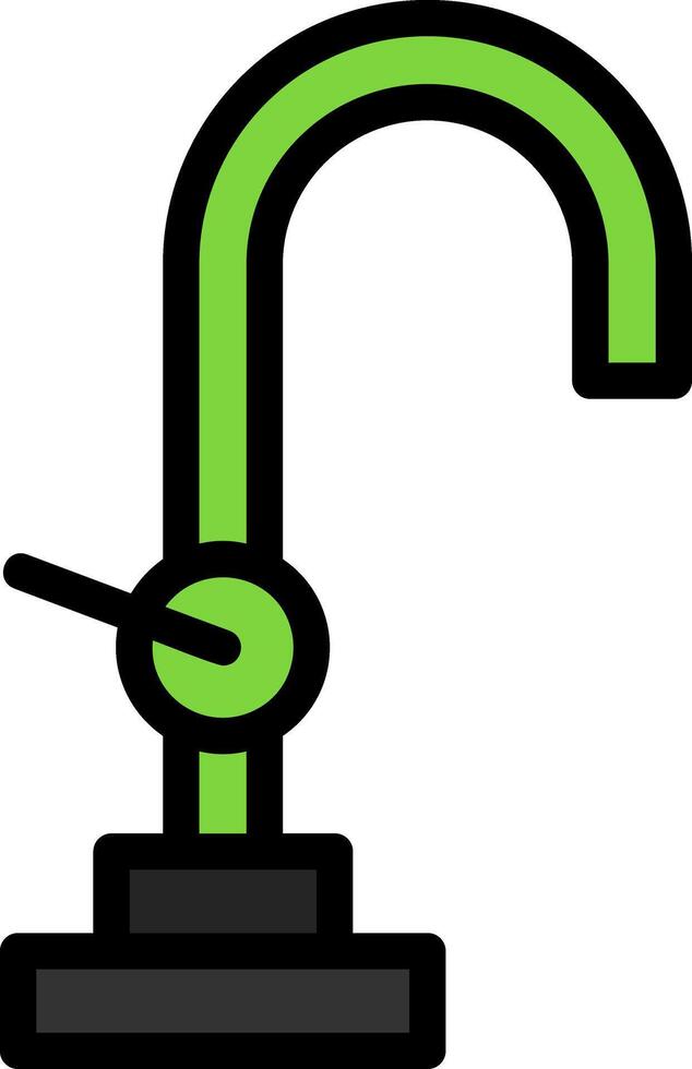 Faucet Line Filled Icon vector