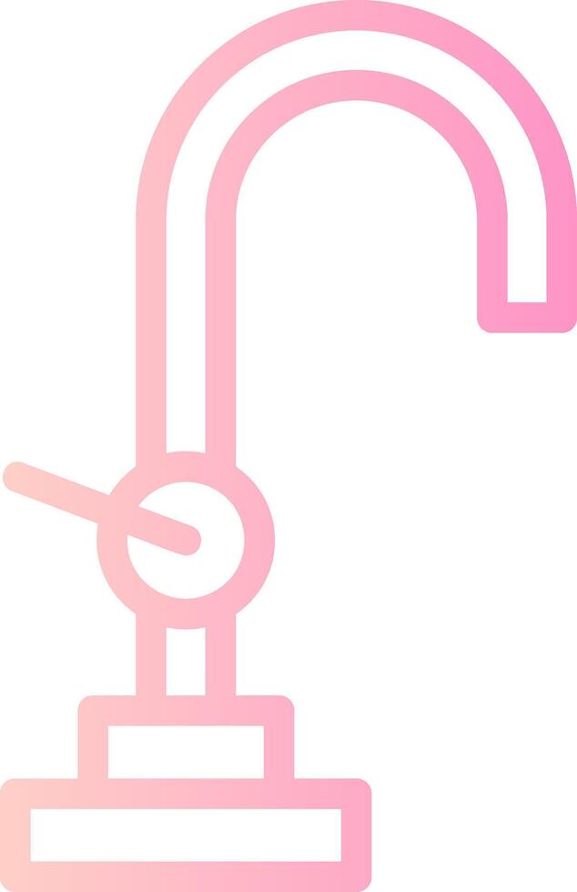 Faucet Linear Gradient Icon vector