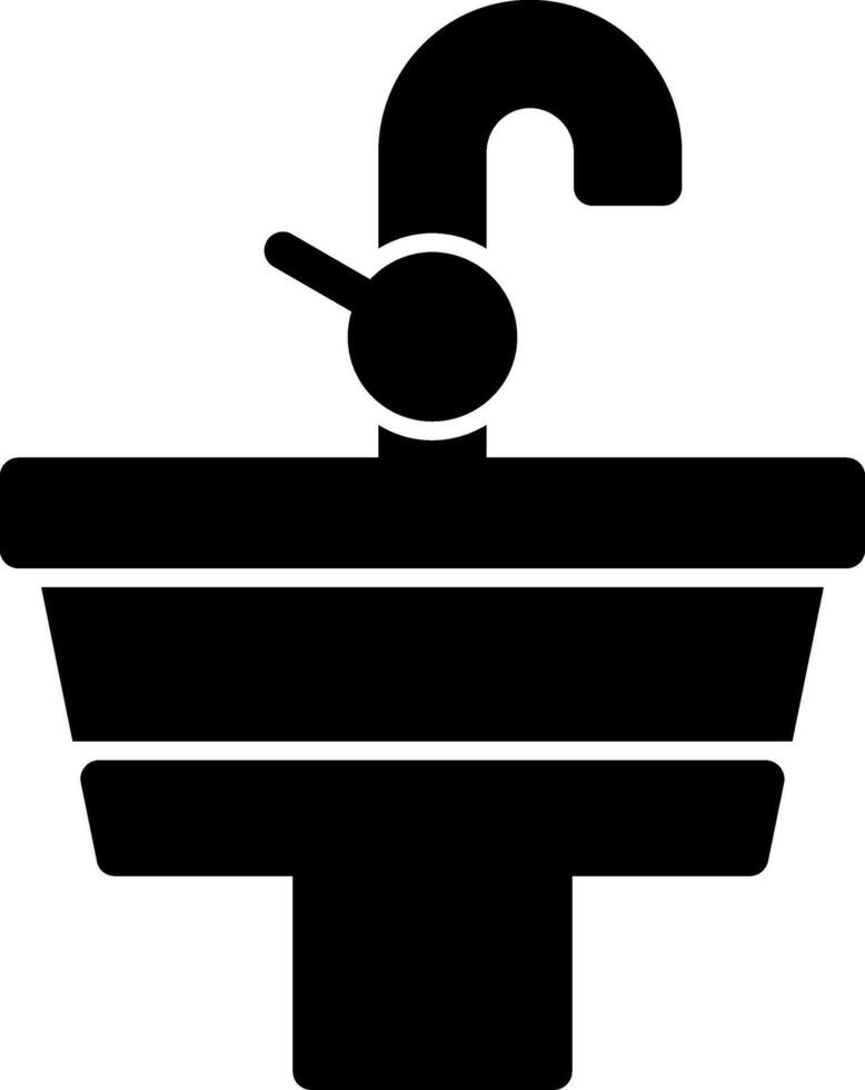 Sink Glyph Icon vector