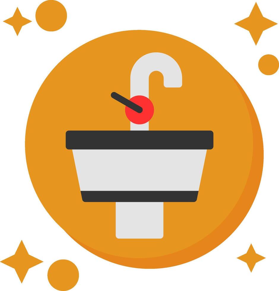 Sink Tailed Color Icon vector