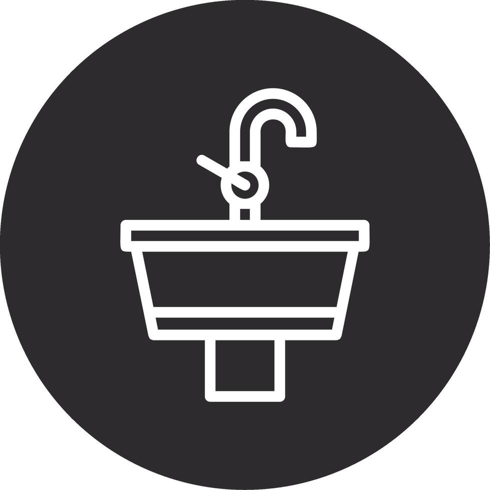 Sink Inverted Icon vector