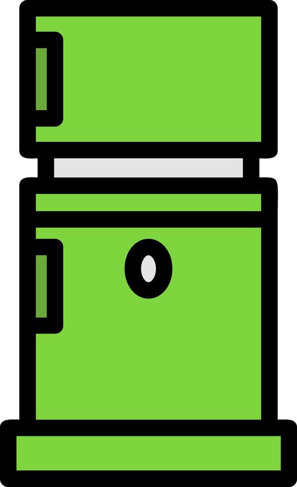 Refrigerator Line Filled Icon vector