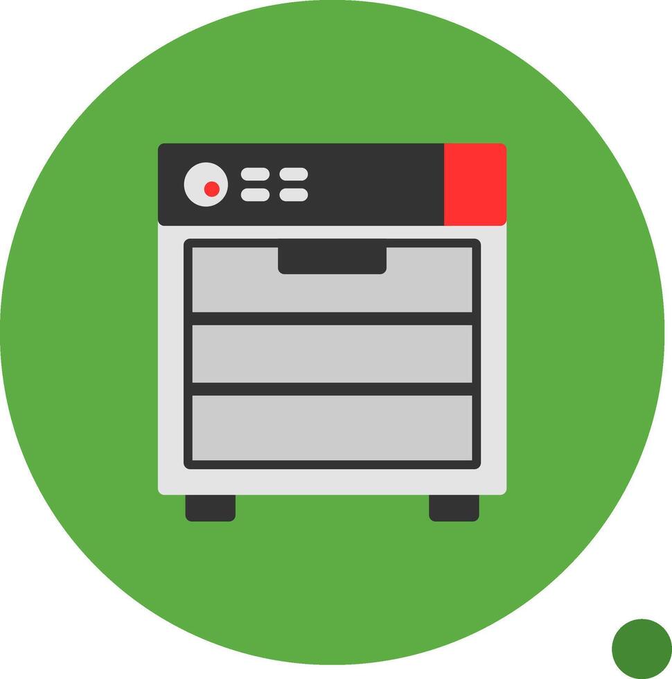Dishwasher Flat Shadow Icon vector