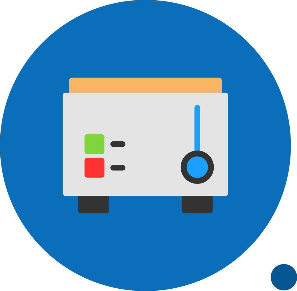 Toaster Flat Shadow Icon vector
