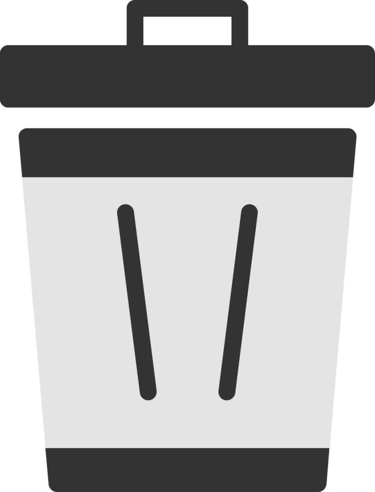 Trash Can Flat Icon vector