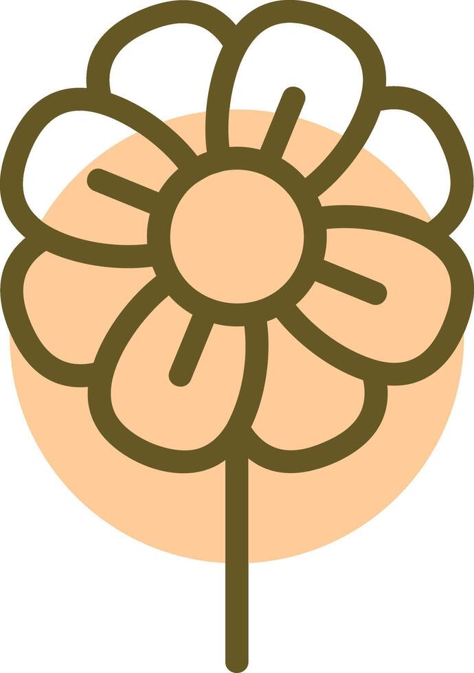 Plant Linear Circle Icon vector