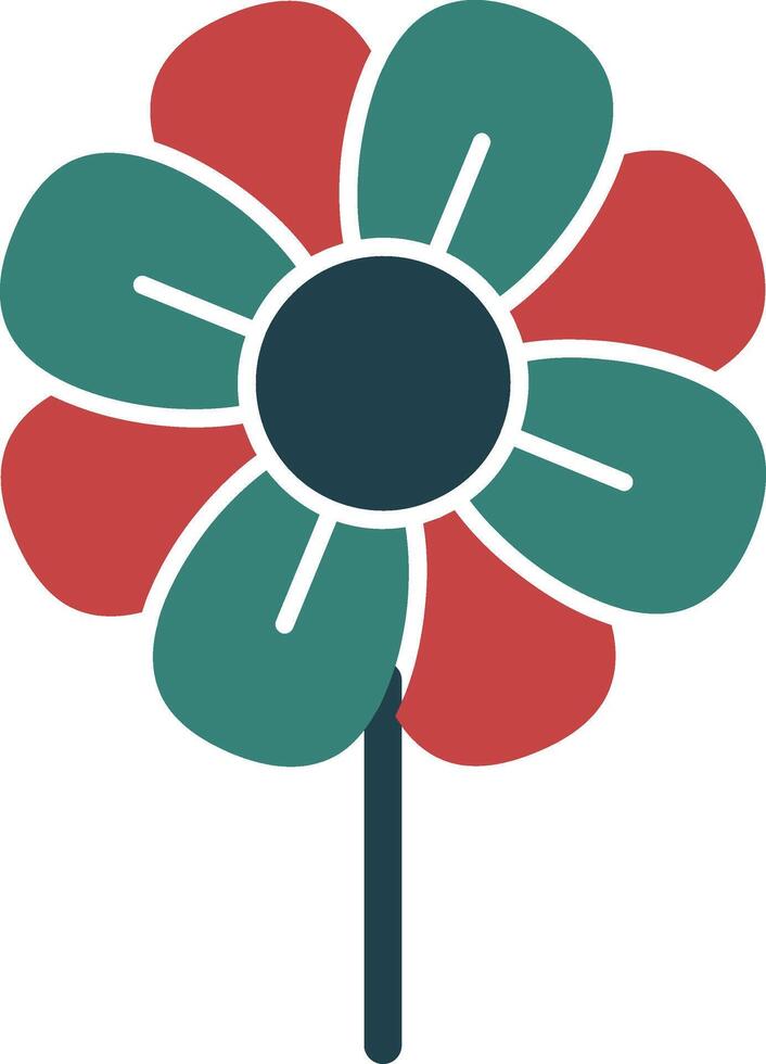 Plant Line Circle Icon vector