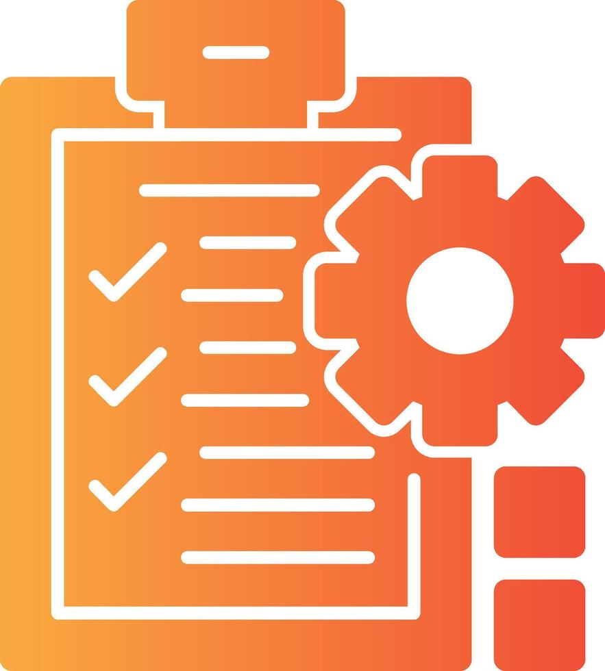 Checklist indicating preparation Solid Multi Gradient Icon 39511195 ...