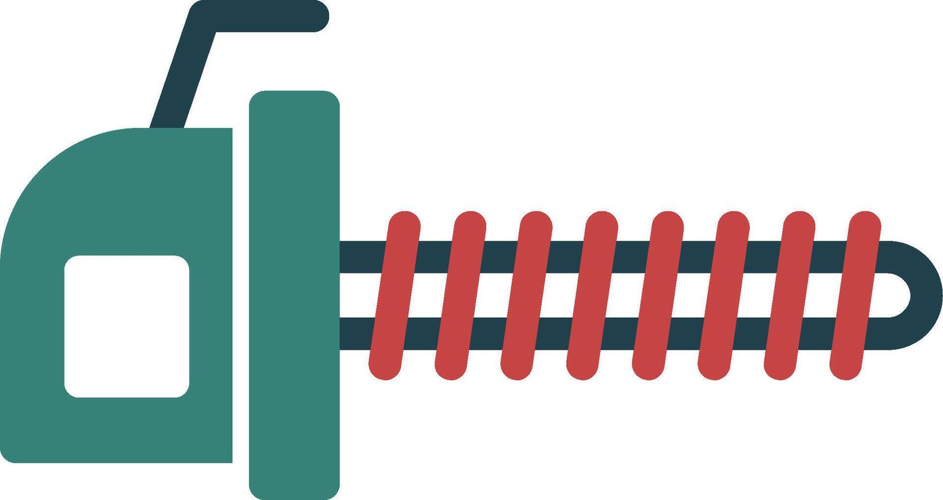 Hedge Trimmer Glyph Two Color Icon vector