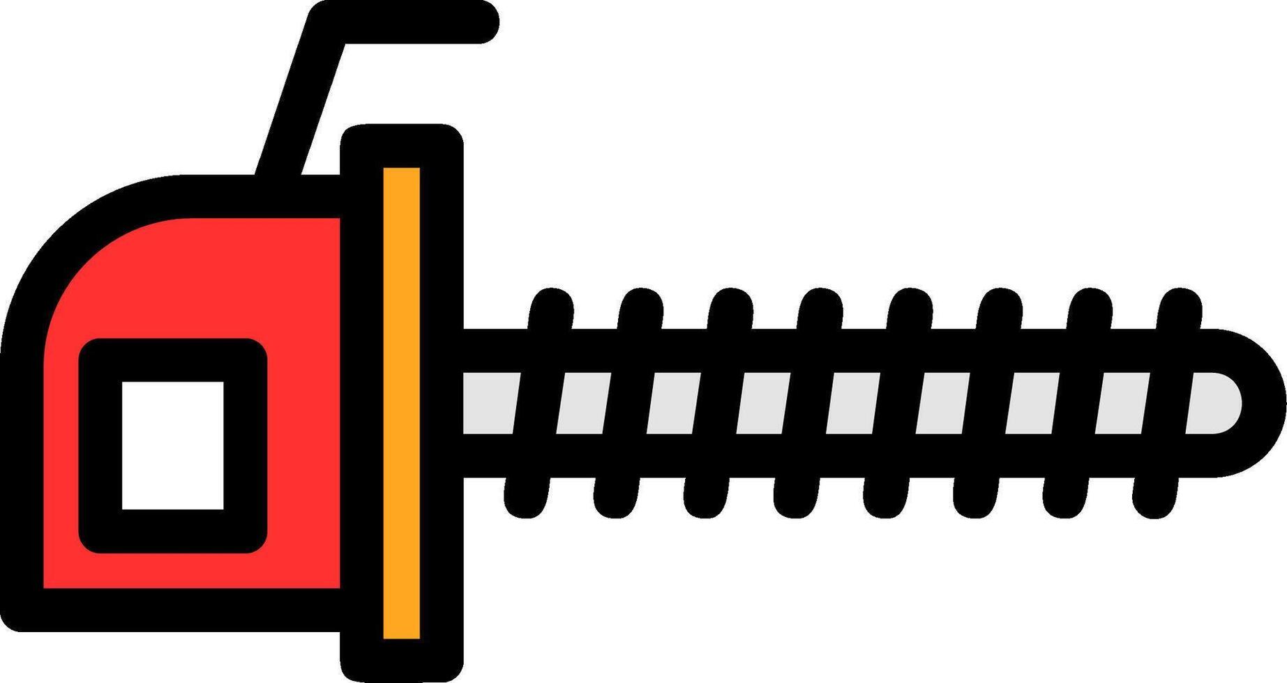 Hedge Trimmer Line Filled Icon vector