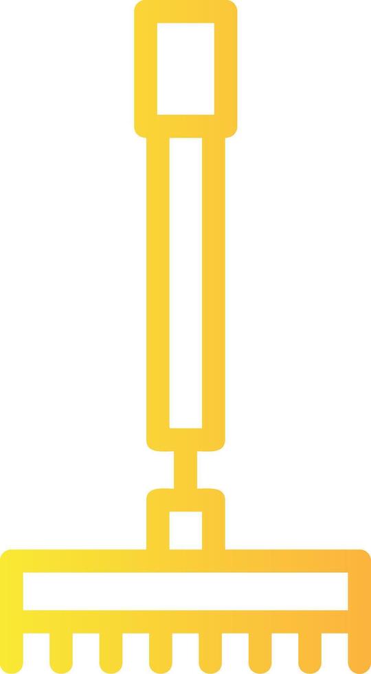 Rake Linear Gradient Icon vector