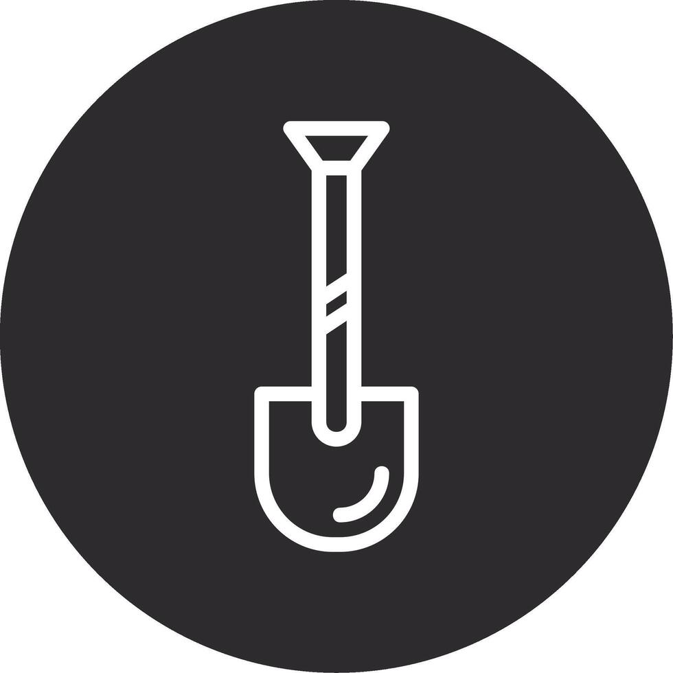 Shovel Inverted Icon vector