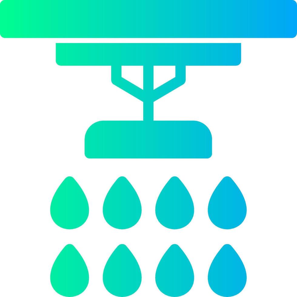 Sprinkler Solid Multi Gradient Icon vector