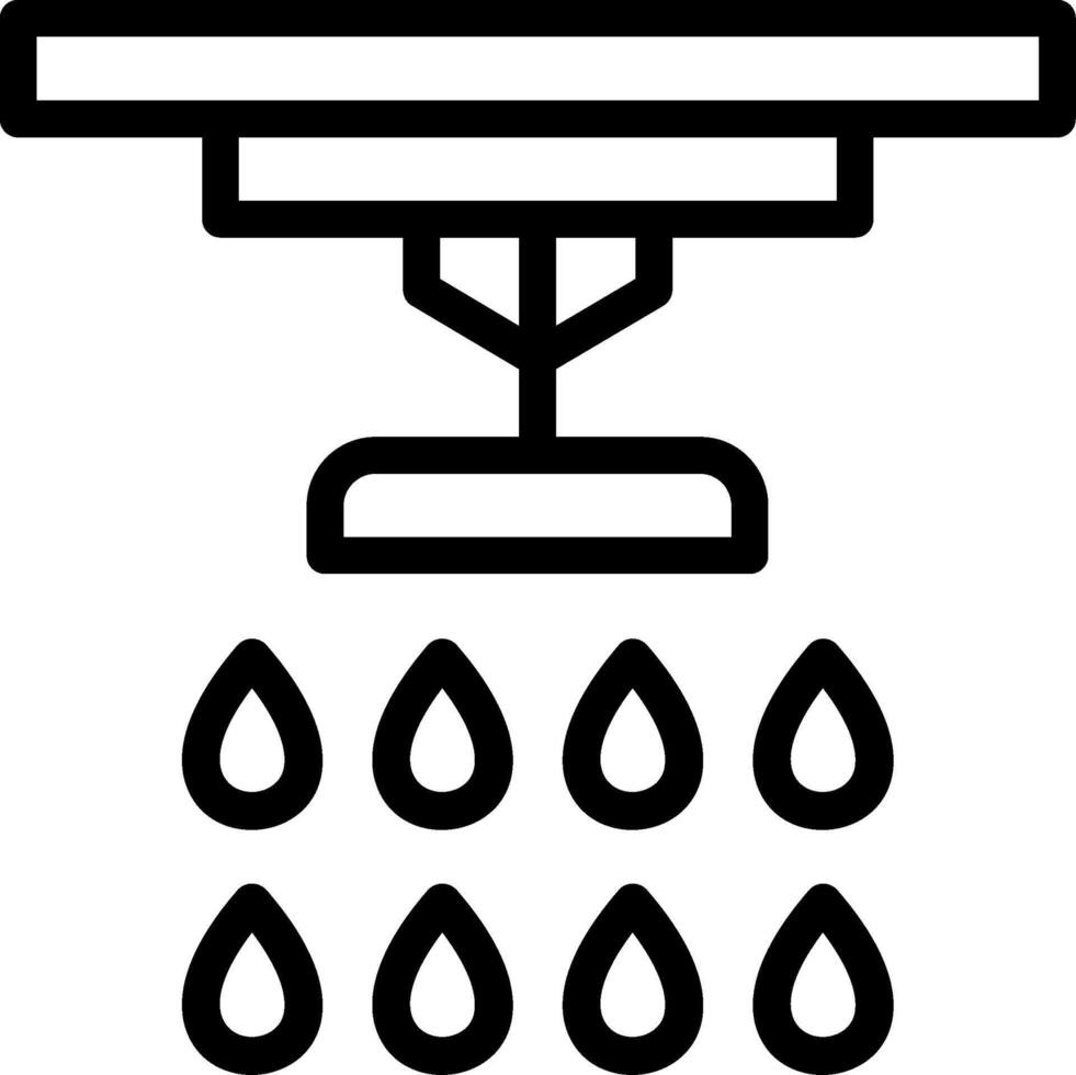 Sprinkler Line Icon vector