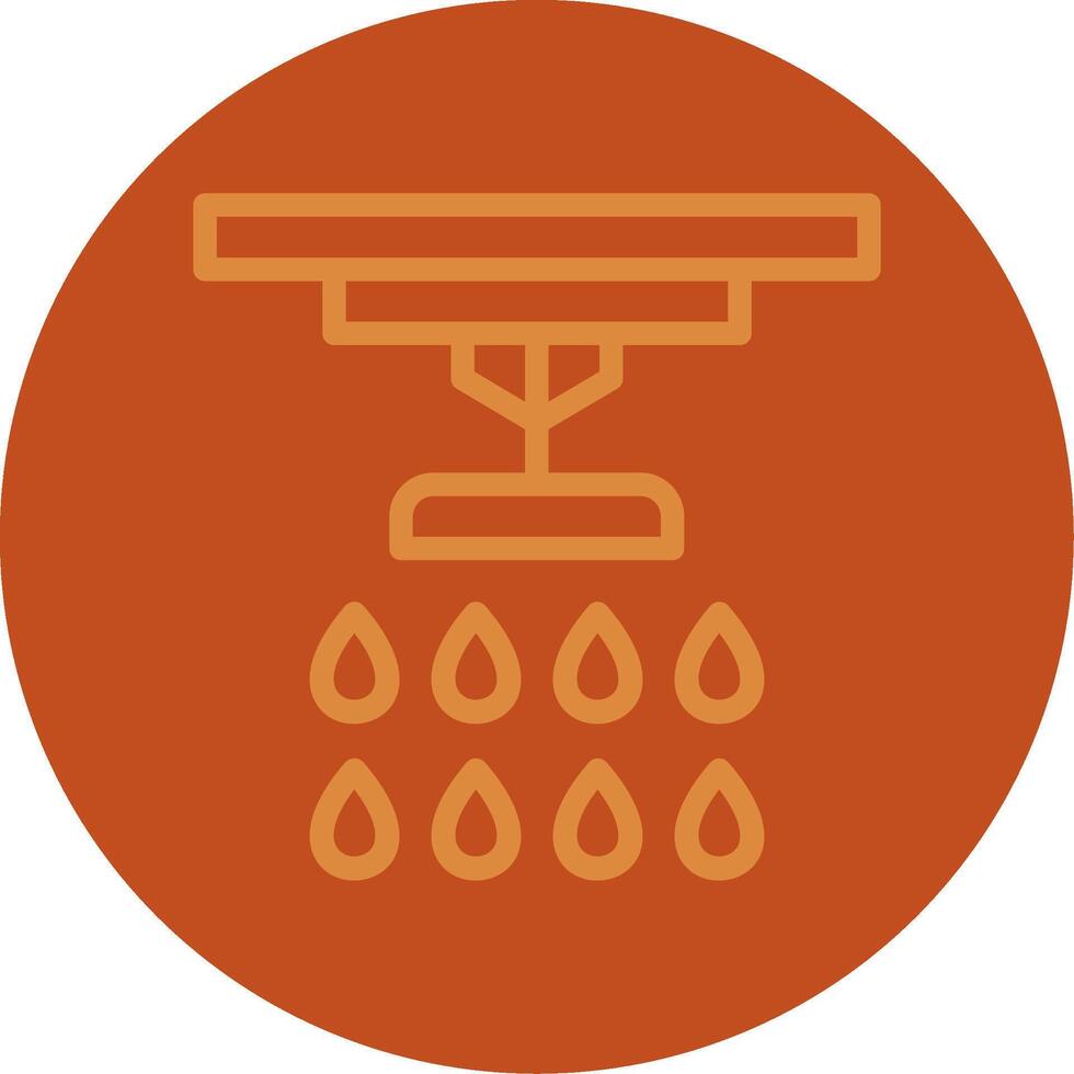 Sprinkler Line Multi color Icon vector