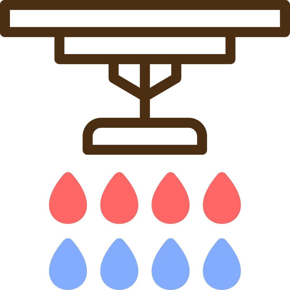 Sprinkler Color Filled Icon vector