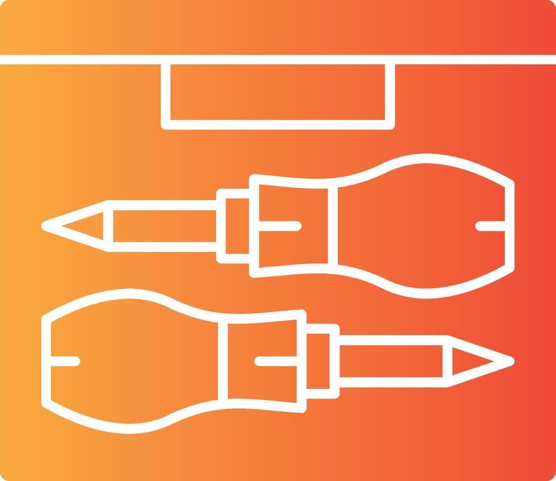 Tool Chest Solid Multi Gradient Icon vector