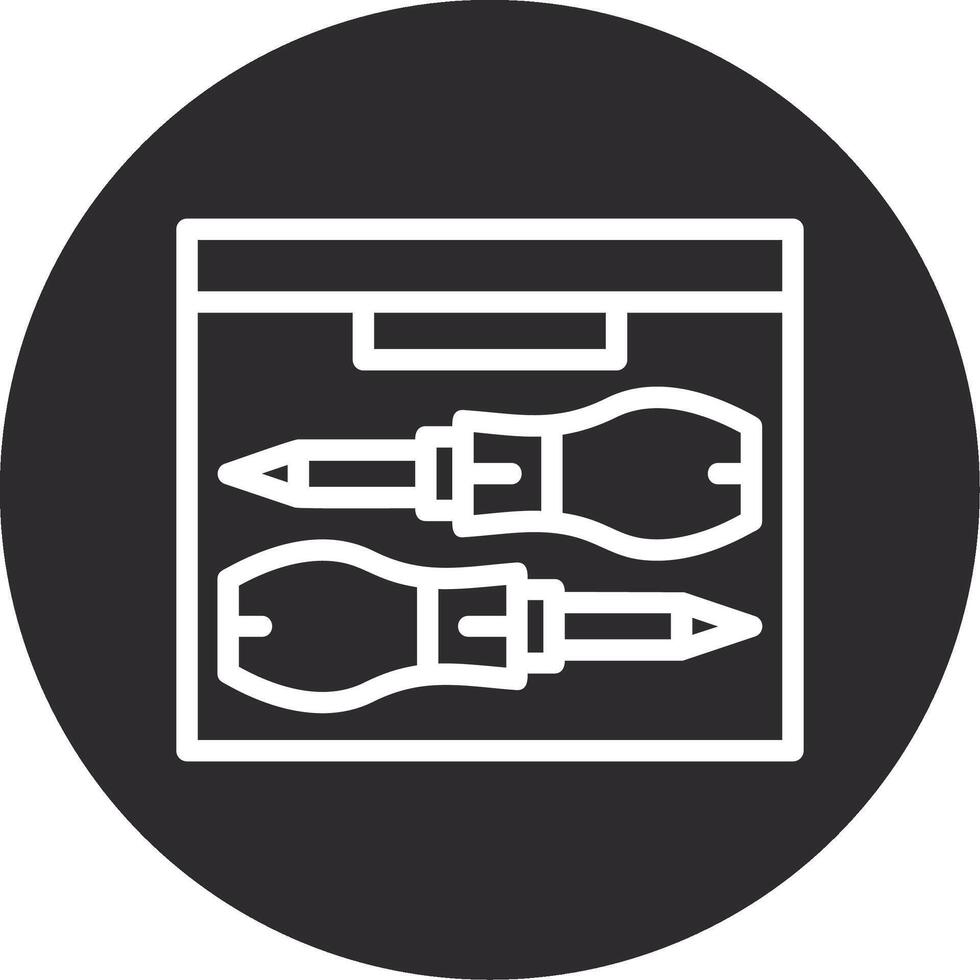 Tool Chest Inverted Icon vector