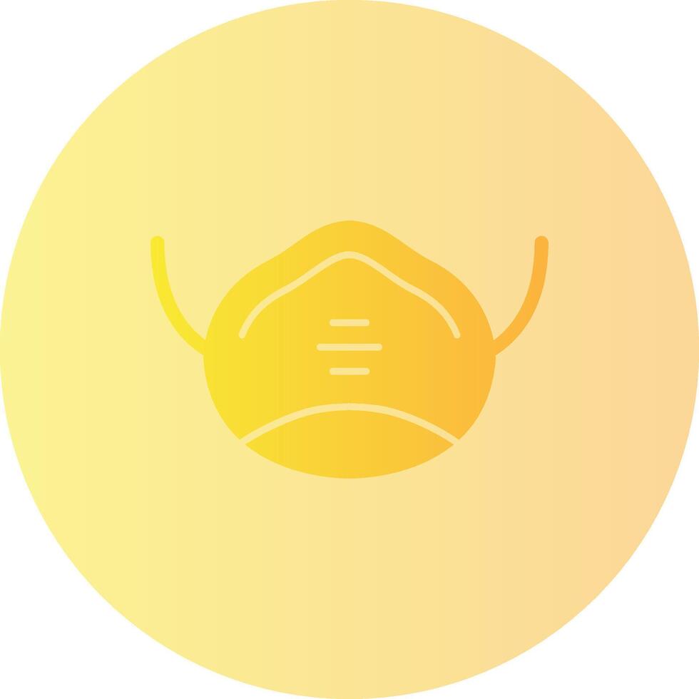 Dust Mask Gradient Circle Icon vector