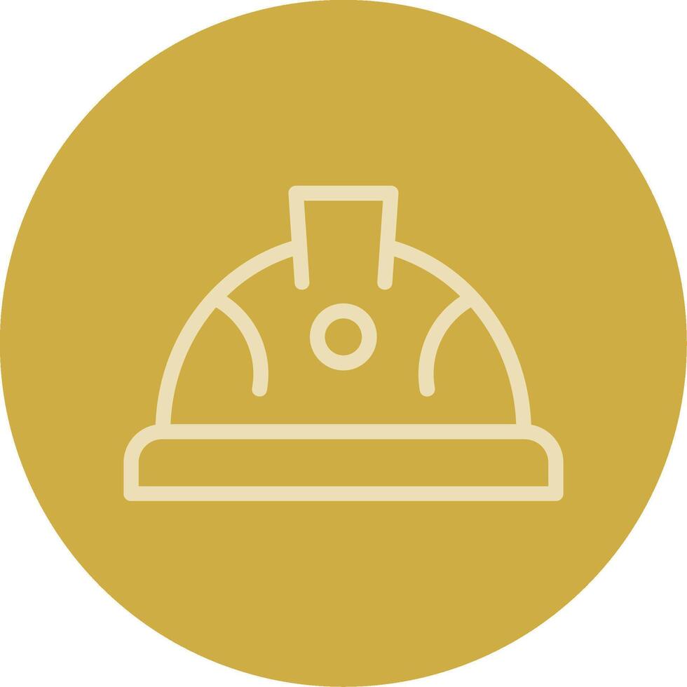 Hard Hat Line Multi color Icon vector