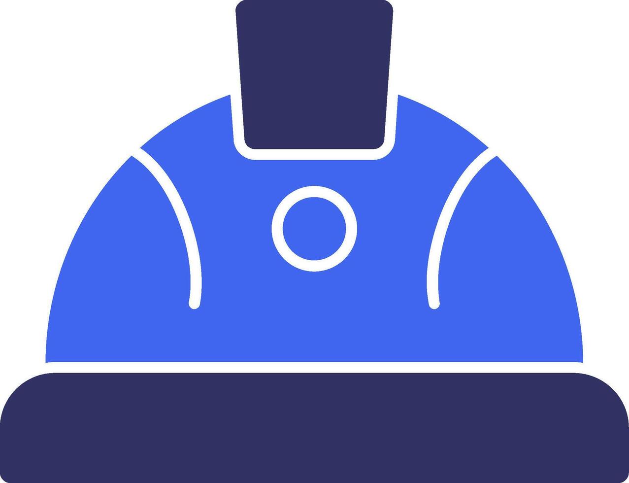 Hard Hat Solid Two Color Icon vector
