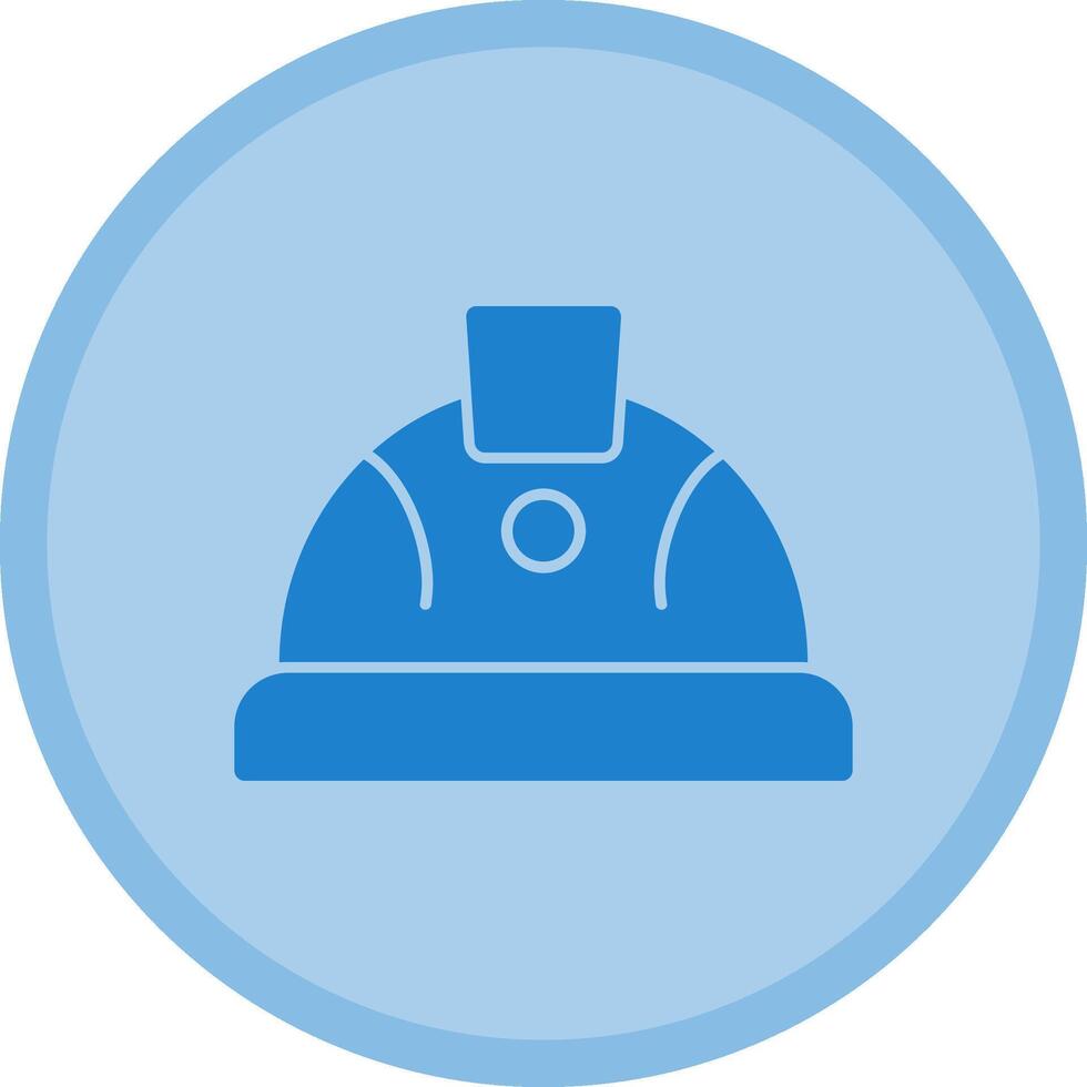 Hard Hat Multicolor Circle Icon vector