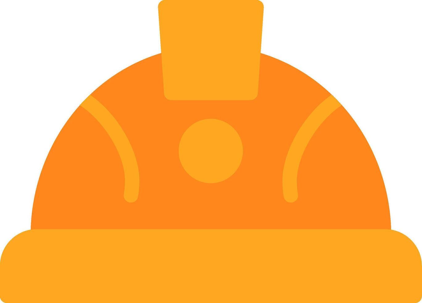 Hard Hat Flat Icon vector
