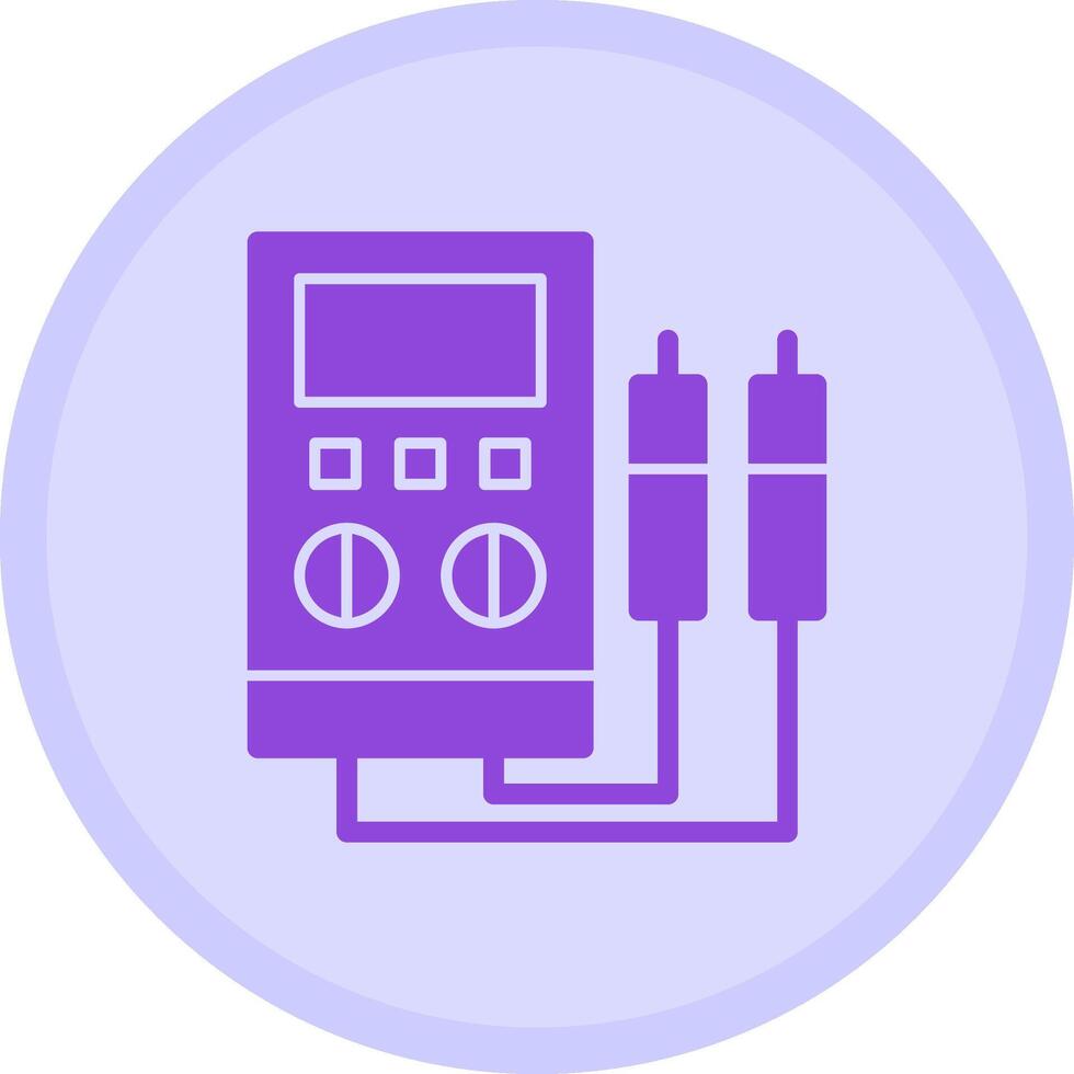 Voltage Tester Multicolor Circle Icon vector