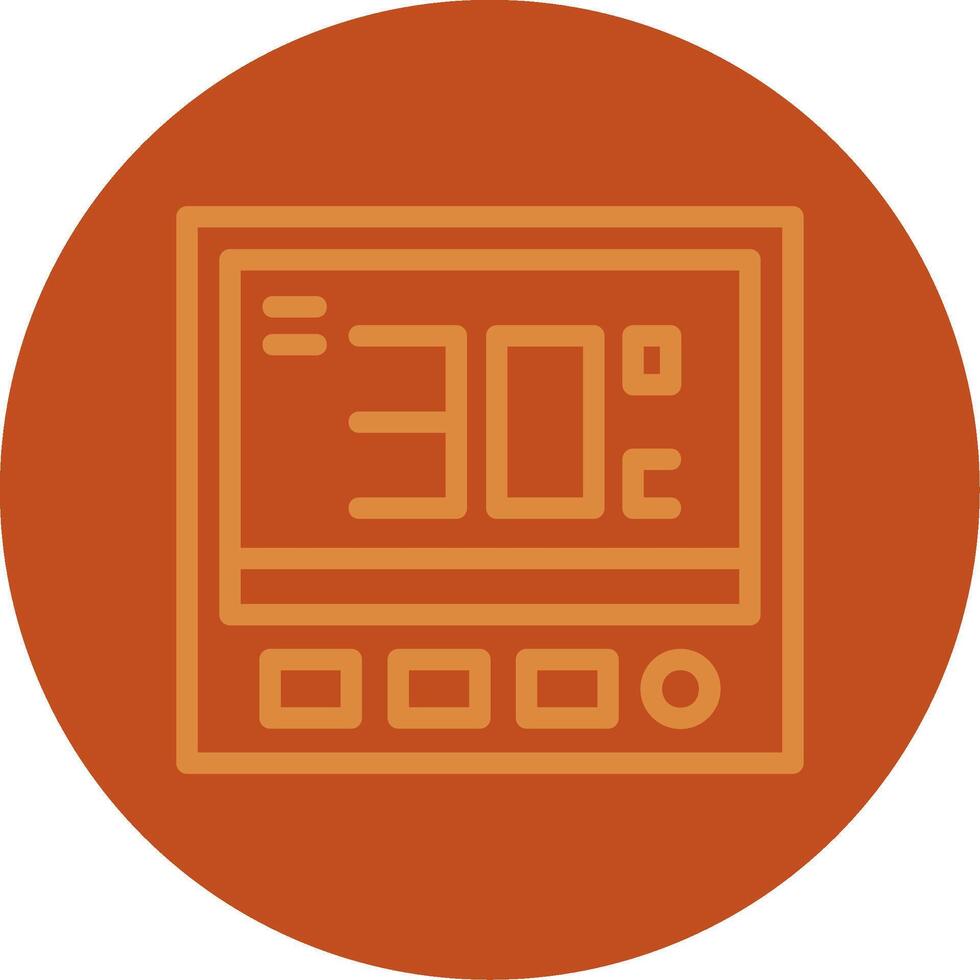 Thermostat Line Multi color Icon vector