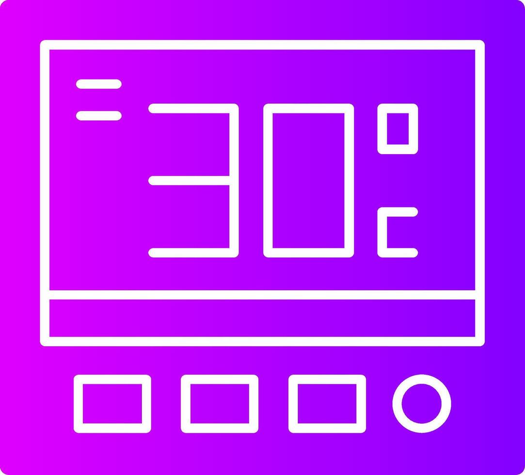 Thermostat Solid Multi Gradient Icon vector