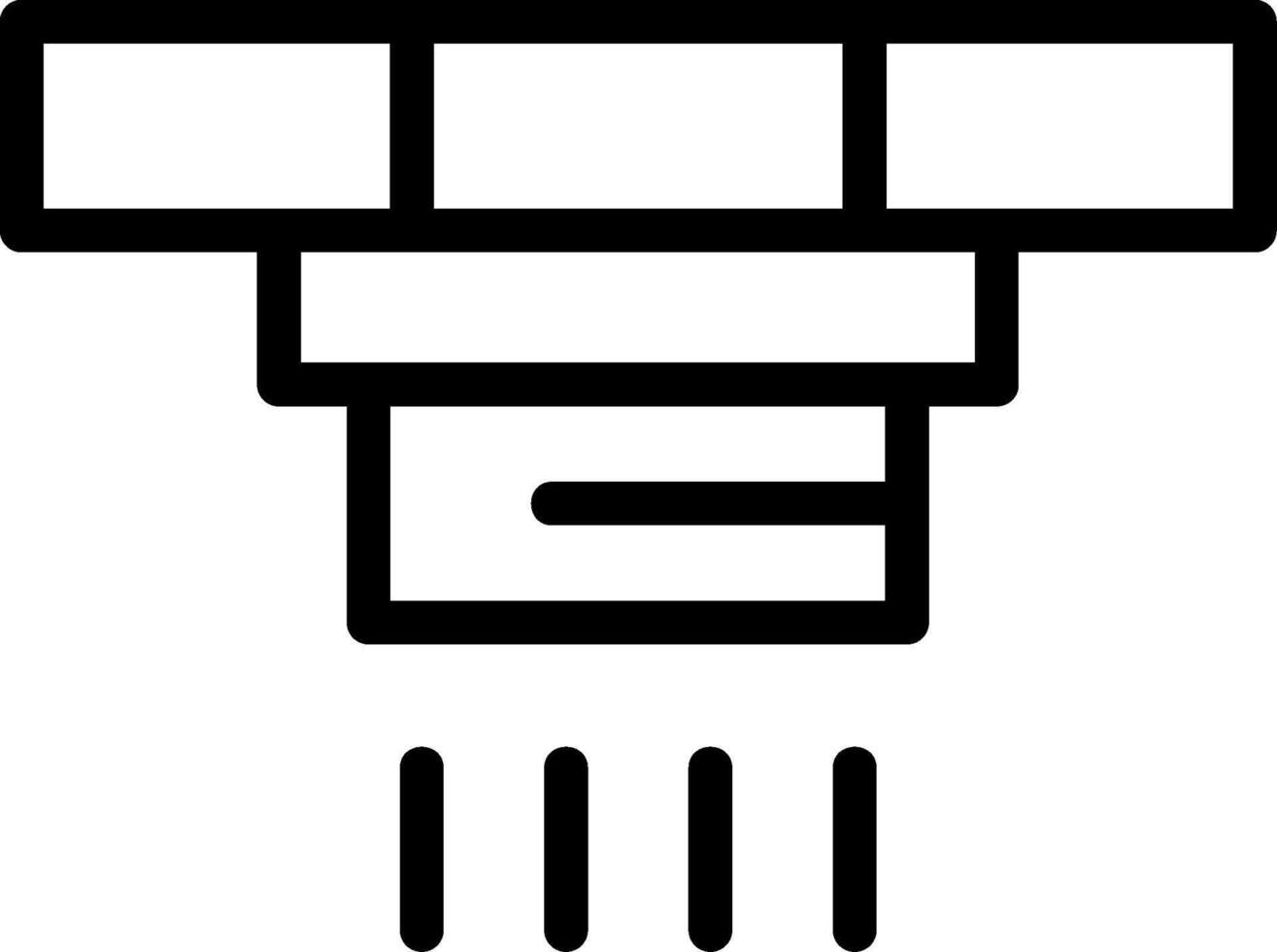 Smoke Detector Line Icon vector