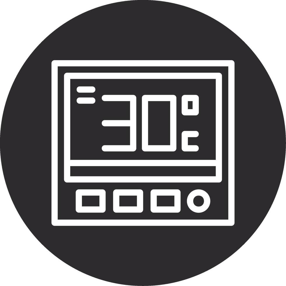 Thermostat Inverted Icon vector