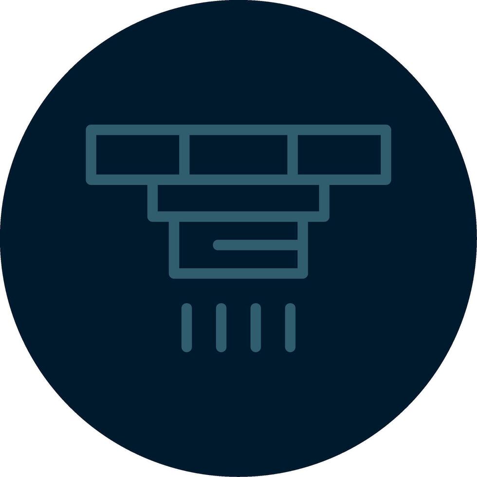 Smoke Detector Line Multi color Icon vector