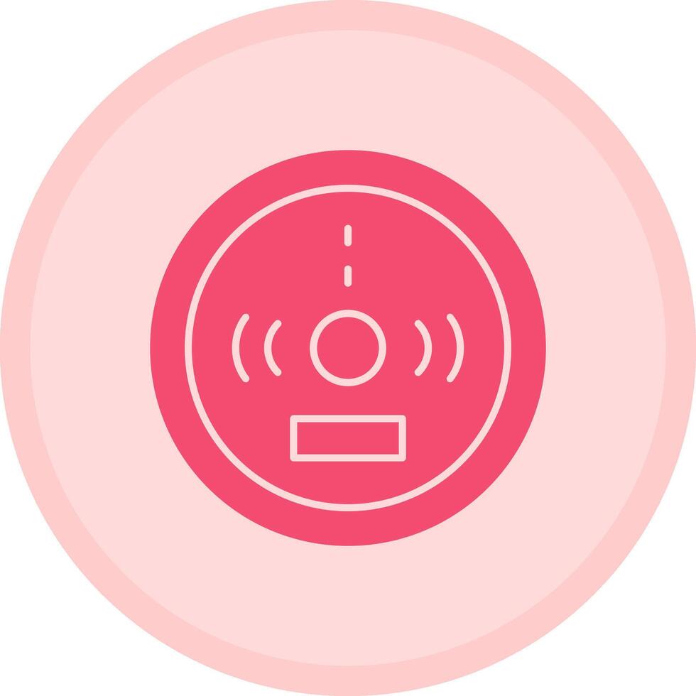 Carbon Monoxide Detector Multicolor Circle Icon vector