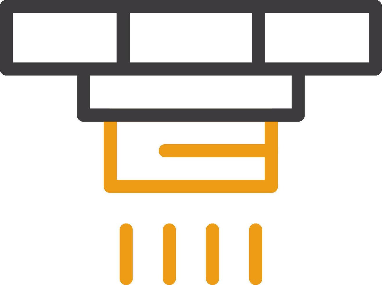 Smoke Detector Line Circle Icon vector