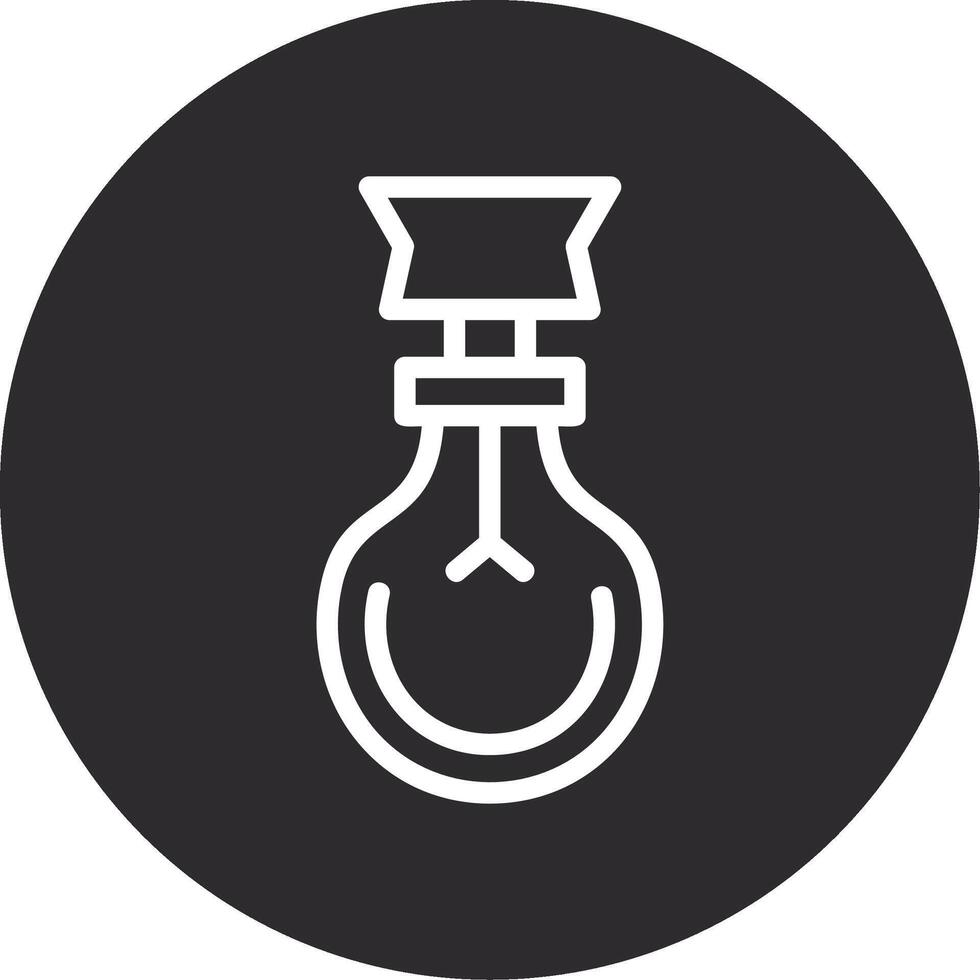 Light Bulb Inverted Icon vector