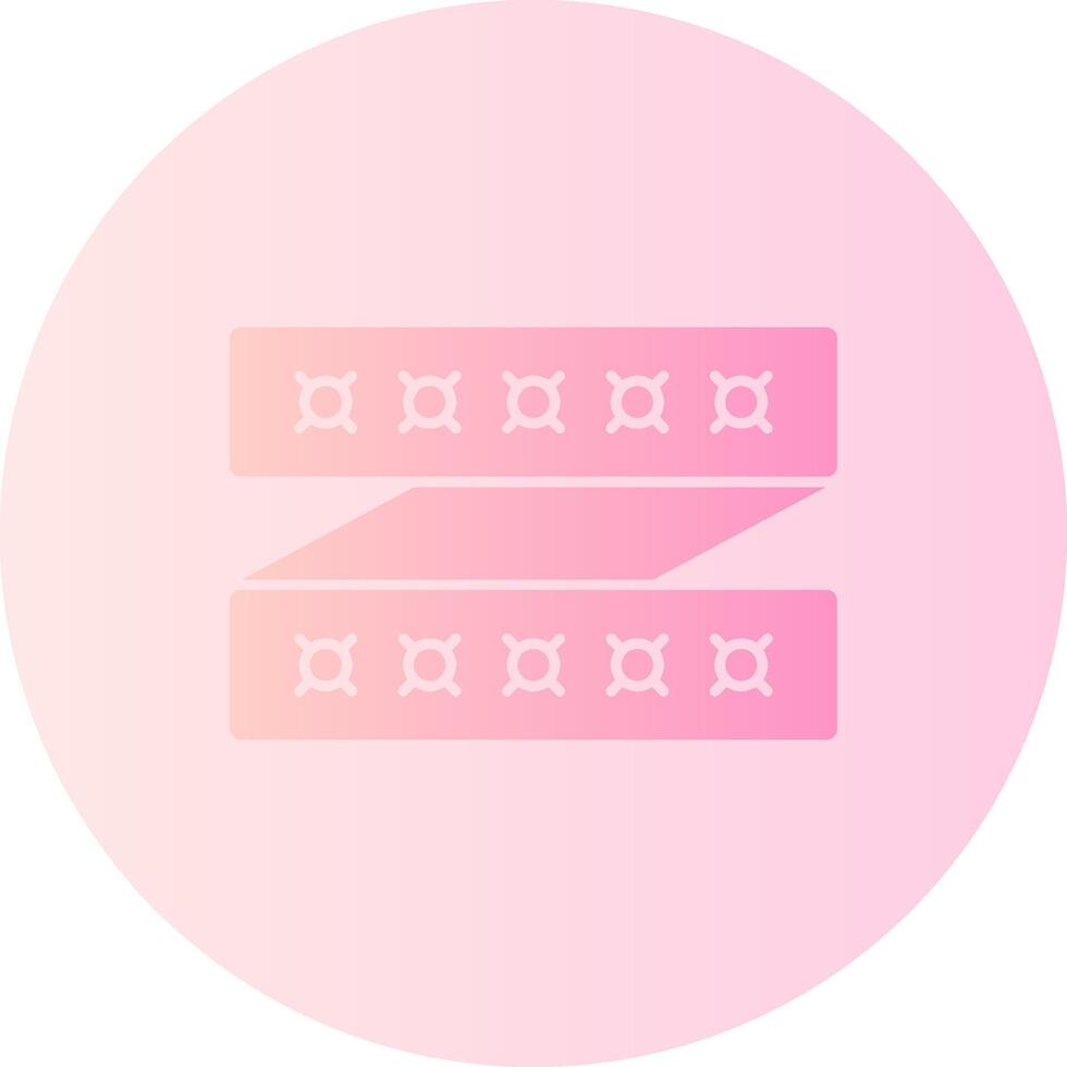 LED Strip Gradient Circle Icon vector