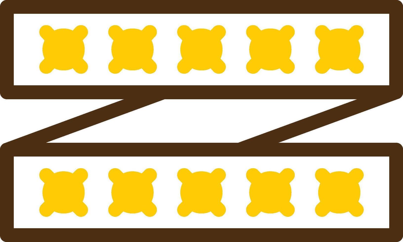 LED Strip Yellow Lieanr Circle Icon vector