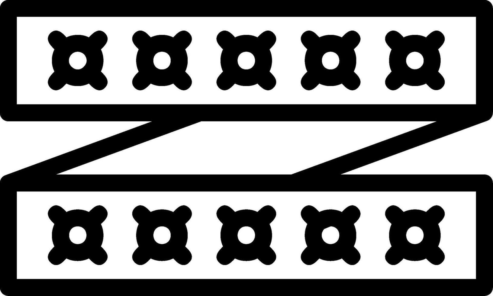 LED Strip Line Icon vector