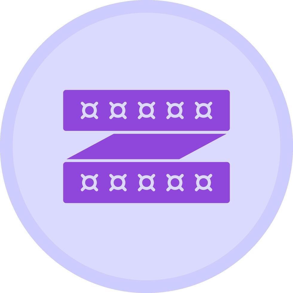 LED Strip Multicolor Circle Icon vector