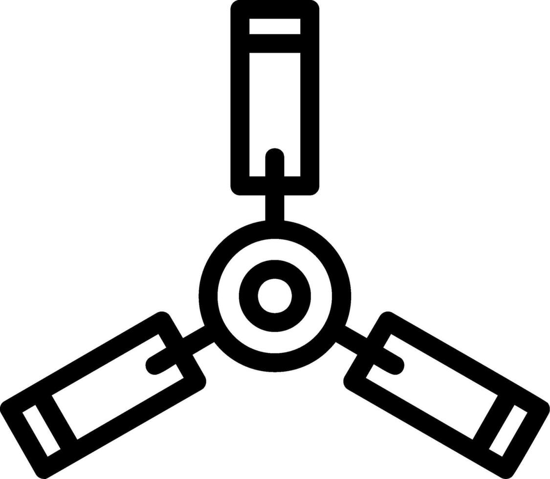 Ceiling Fan Line Icon vector