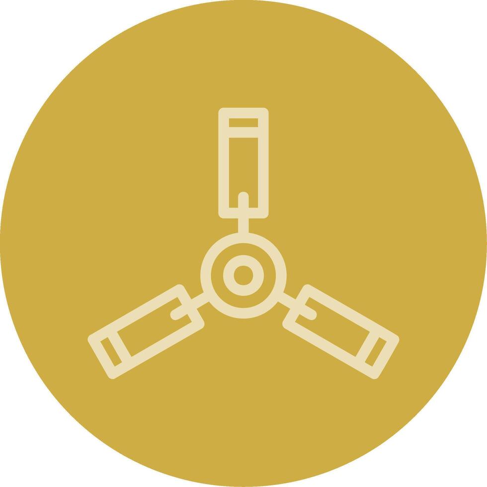 Ceiling Fan Line Multi color Icon vector