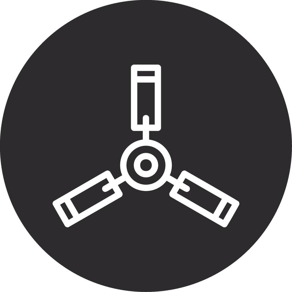 Ceiling Fan Inverted Icon vector