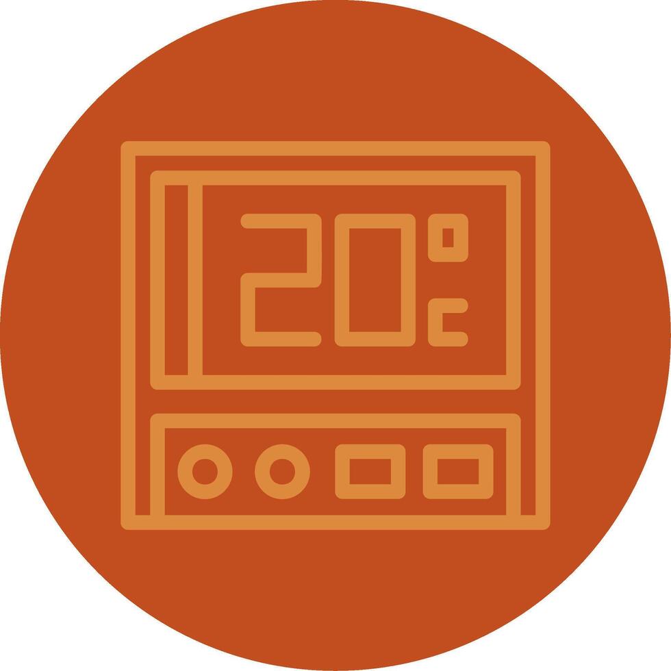 Thermostat Line Multi color Icon vector
