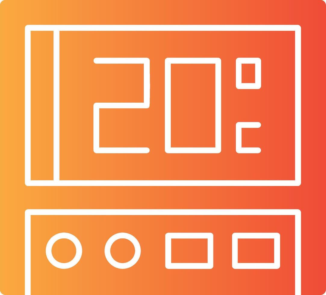 Thermostat Solid Multi Gradient Icon vector