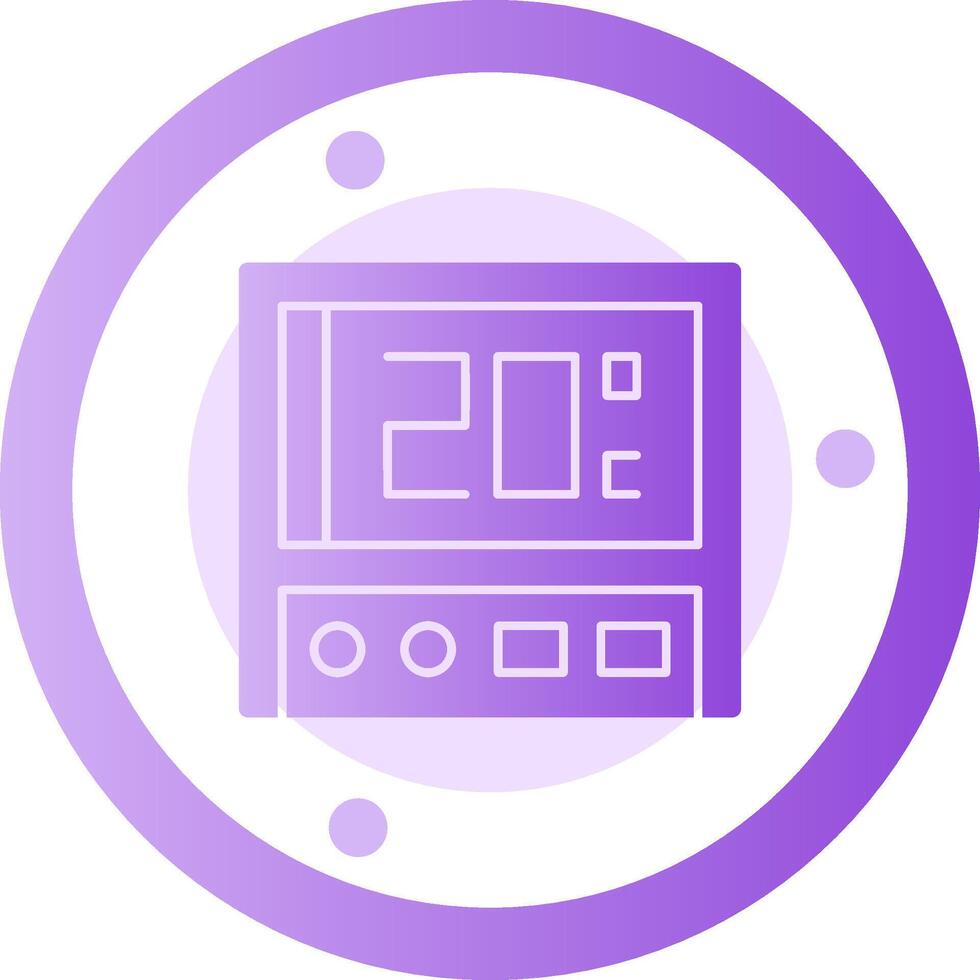 Thermostat Glyph Gradient Icon vector