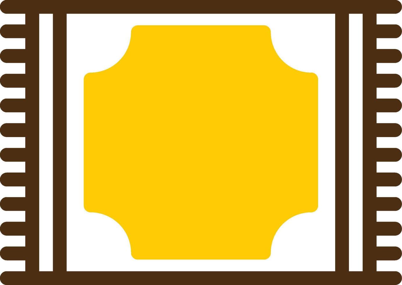 Doormat Yellow Lieanr Circle Icon vector
