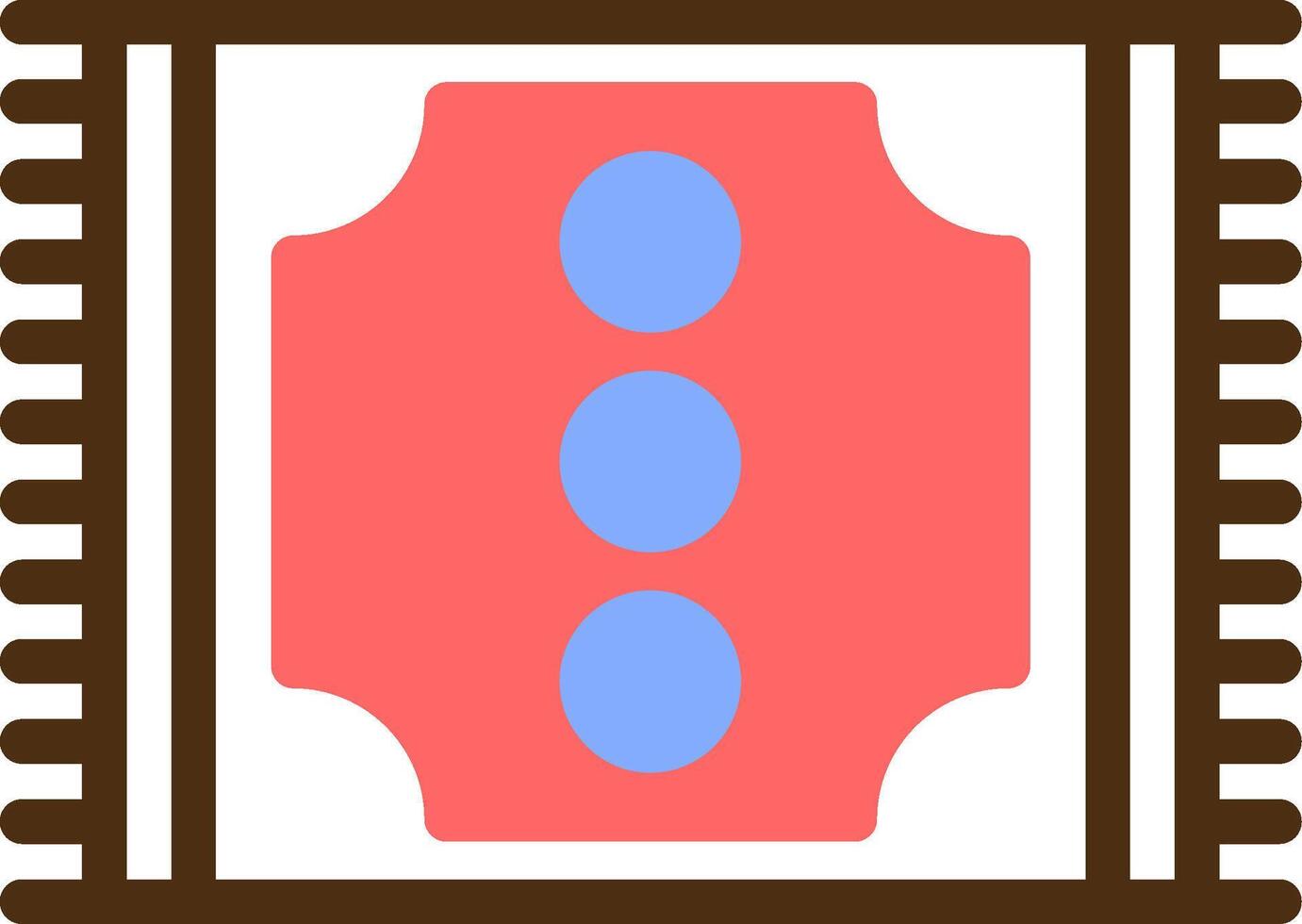 Doormat Color Filled Icon vector